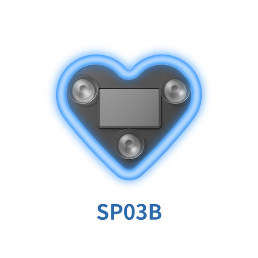 Car Love Light Solar Wireless Decorative Light LED Warning Light Triangle Window Rear Window Car Fun Atmosphere Light