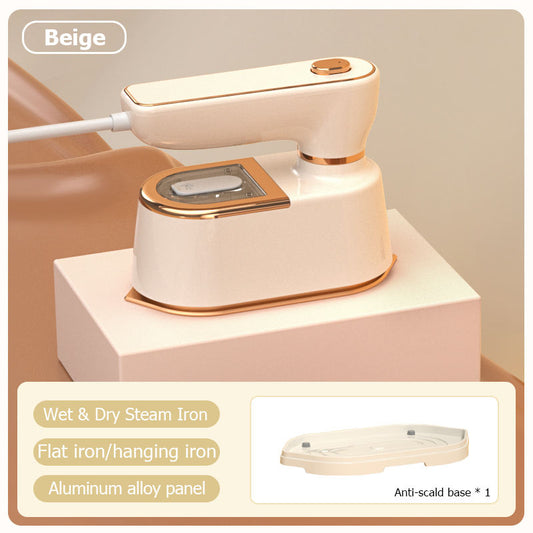 New portable handheld garment steamer for home use, foldable design.