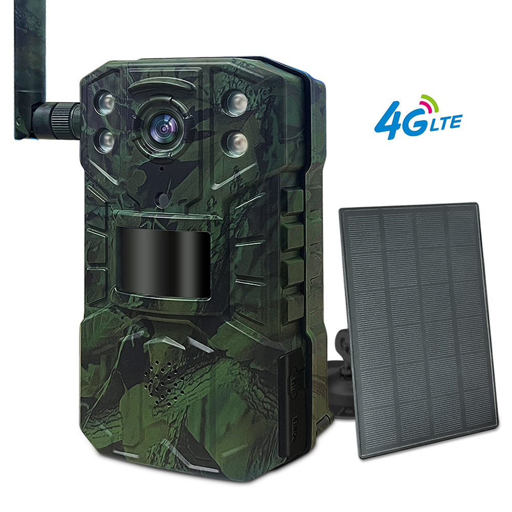 JerderFo A8 UCN cellular 4G LTE deer real-time stream tracking camera hunting camera 4G camera wildlife 940 no light solar panel