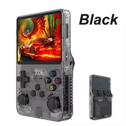 The new R36S open-source handheld game console is a portable retro arcade game console with a nostalgic 3D dual-system.