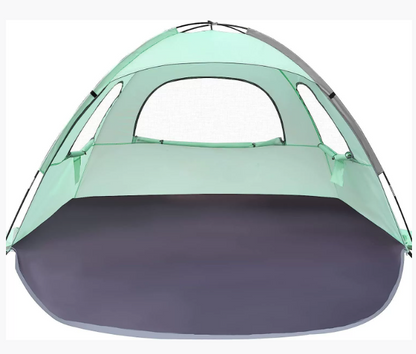 Seaside beach UV resistant, durable, lightweight, windproof, rainproof, foldable Oxford automatic outdoor camping tent