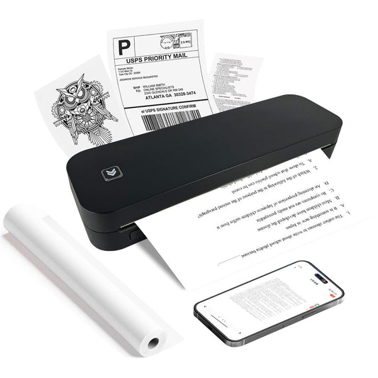 Home A4 Portable Printer, OEM Bluetooth Inkless Document/Exam Paper Self-adhesive Thermal Printer