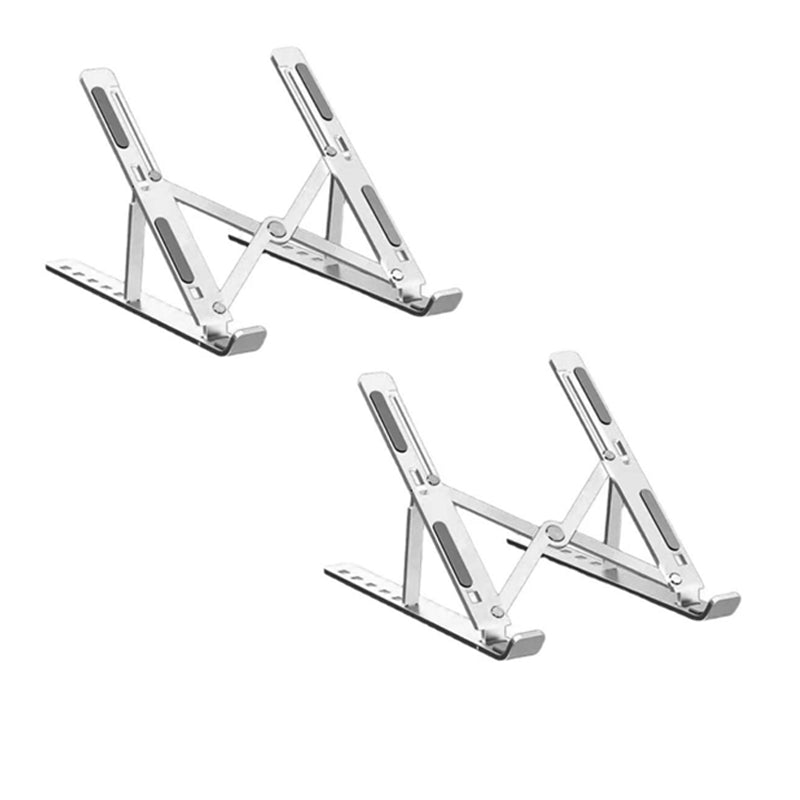 Ten-level adjustable aluminum alloy laptop stand, portable folding desktop height-adjustable tablet cooling stand