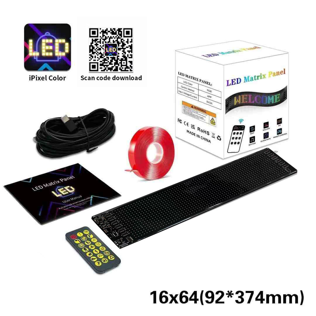 Magic Eye Light Car mounted LED Soft Screen Ultra thin Intelligent Glass Free Car Adhesive USB Power on Non destructive Installation