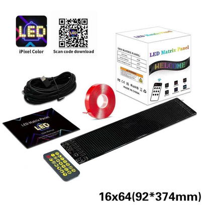 Magic Eye Light Car mounted LED Soft Screen Ultra thin Intelligent Glass Free Car Adhesive USB Power on Non destructive Installation