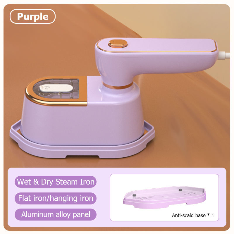 New portable handheld garment steamer for home use, foldable design.