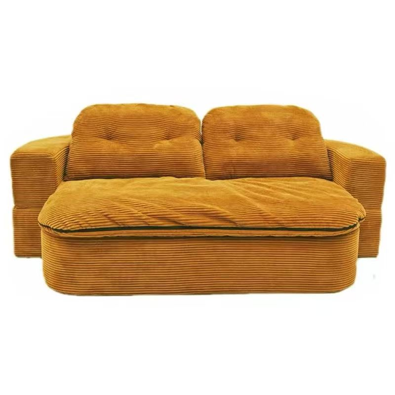 Vacuum Compressed Kangaroo Sofa Bed Retro Style Living Room Apartment Small Space Flannel Lazy Foldable Bed