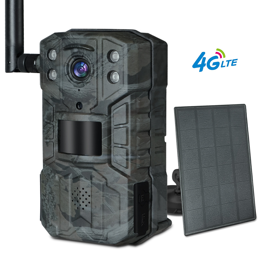 JerderFo A8 UCN cellular 4G LTE deer real-time stream tracking camera hunting camera 4G camera wildlife 940 no light solar panel