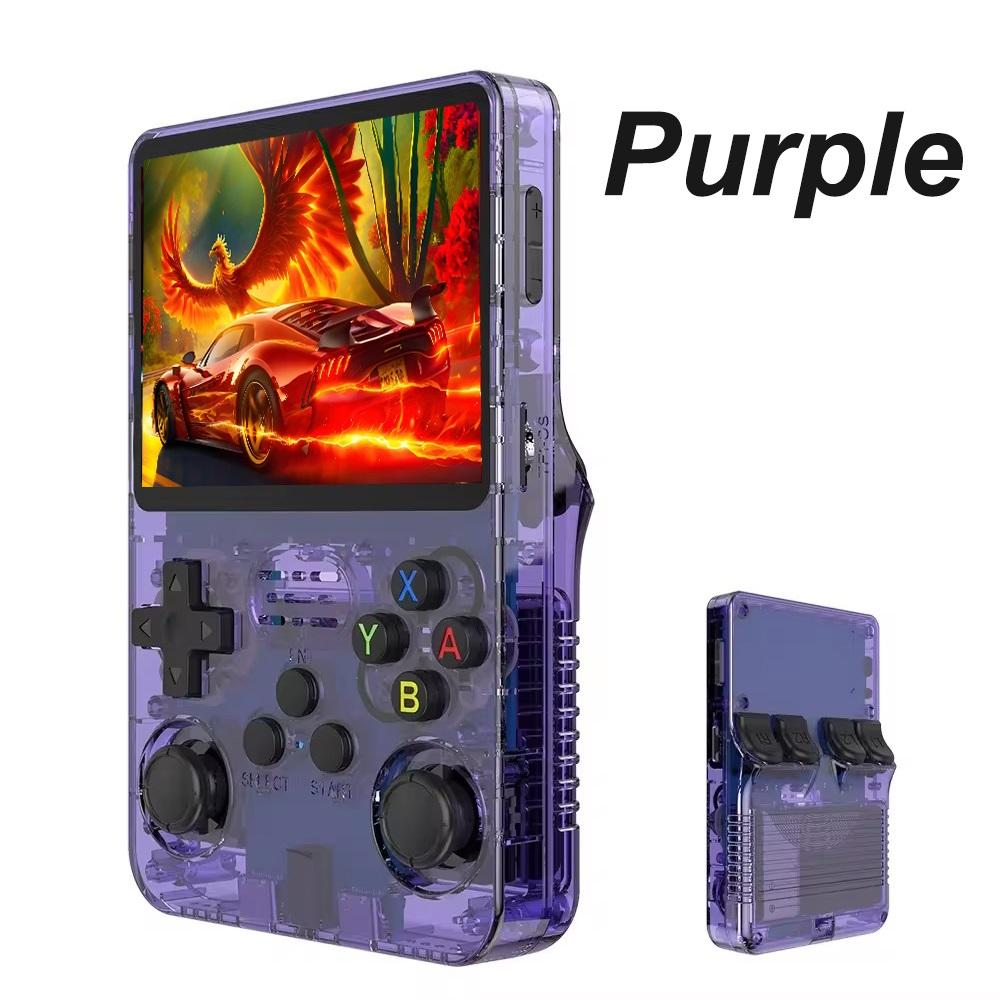 The new R36S open-source handheld game console is a portable retro arcade game console with a nostalgic 3D dual-system.
