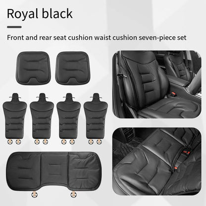 New universal car seat cushion, rear seat cushion, summer ventilated seat cover, seat cushion, backrest cushion, 7-piece set