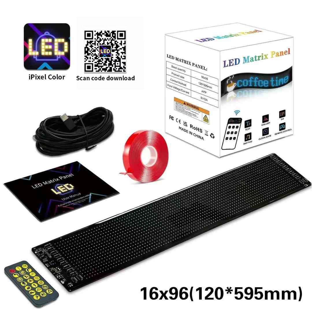 Magic Eye Light Car mounted LED Soft Screen Ultra thin Intelligent Glass Free Car Adhesive USB Power on Non destructive Installation