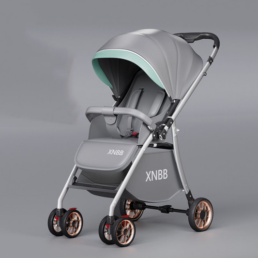 Foldable baby stroller, high-view all-terrain, with reversible umbrella stroller
